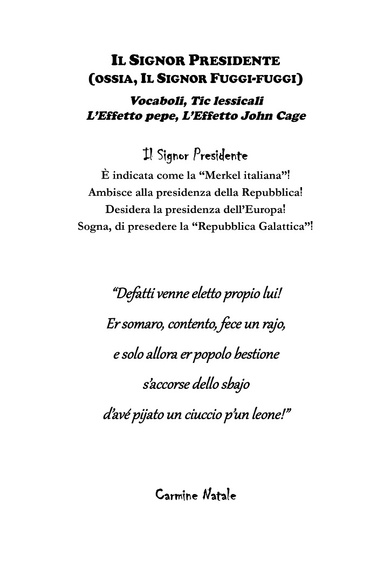 Il Signor Presidente
