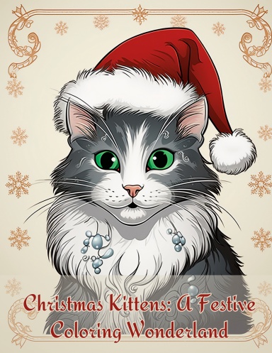 Christmas Kittens: A Festive Coloring Wonderland