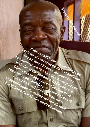 De Dieu créa l’Homme à son Image ou L’identification du calendrier fonctionnel des 31 jours du mois des 3 maisons A la mutation de L’Homme crée Dieu à son image ou l’universalisation du calendrier fonctionnel des 31 jours du mois des 4 maisons