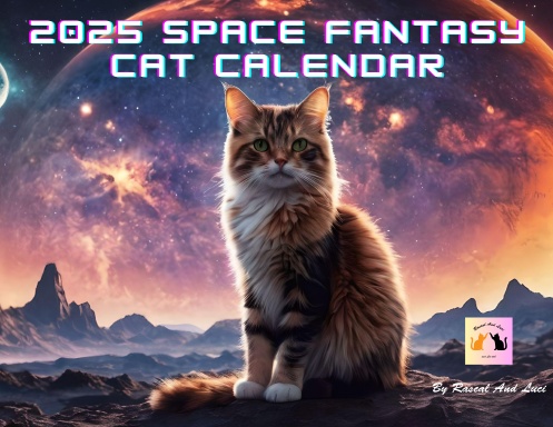 2025 Space Fantasy Cat Calendar