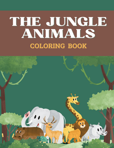 coloring book "the jungle animals" for kids (23 animals)