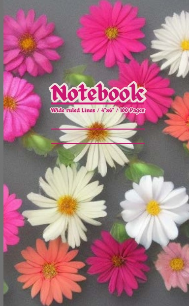 Travel & Adventure Small Pocket Notebook / Wide ruled lines / 4" x 6" / 100 Pages