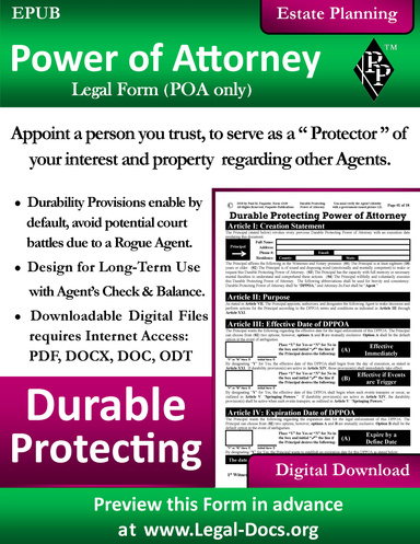 EPUB - Durable Protecting Power of Attorney - Condense Version