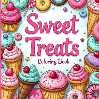 Sweet Treats Coloring Book