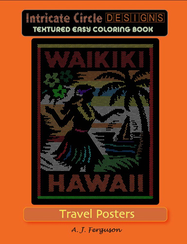 Travel Posters - Easy Coloring - Tiny White Circles