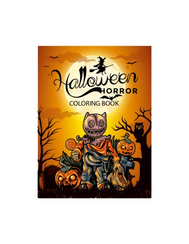 Adult Coloring Book: Giant Super Jumbo Halloween Coloring Book Features 100 Coloring Pages for Stress Relief and Relaxation