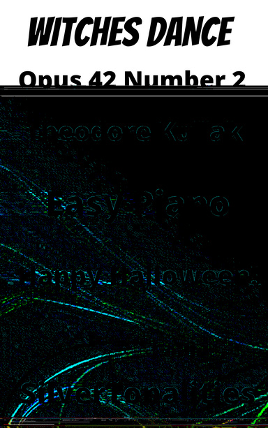 Witches Dance Opus 4 Number 2 Easy Piano Standard Notation Sheet Music