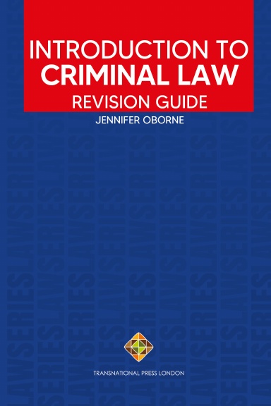 Introduction to Criminal Law - Revision Guide