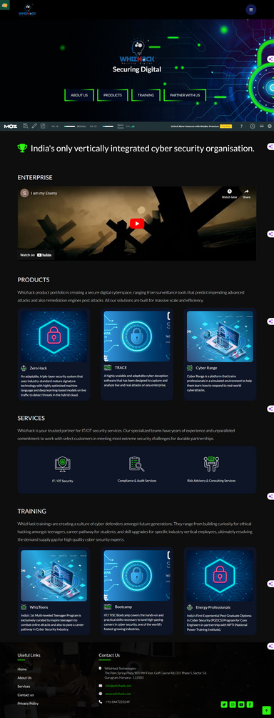 Best Cyber Security Training and Solutions Provider Company- WhizHack Technologies