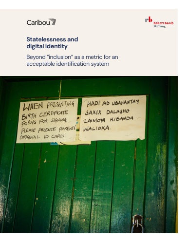 Statelessness and Digital Identity
