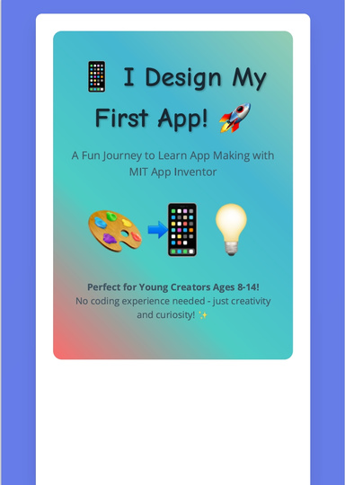 I Design My First App!