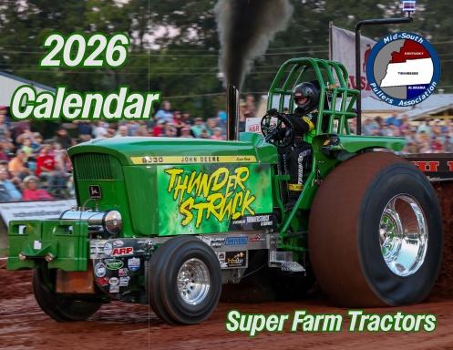 Mid South Pullers Super Farm Tractors 2026 Calendar