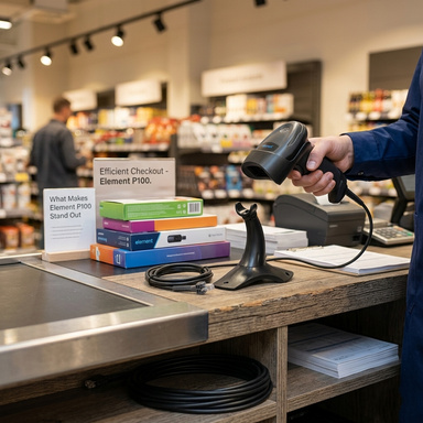 Scan Smarter with Element P100 1D/2D Hand-held Barcode Scanner