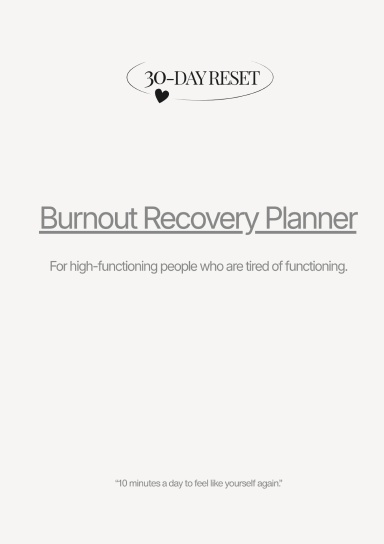 30-day Burnout Recovery Planner