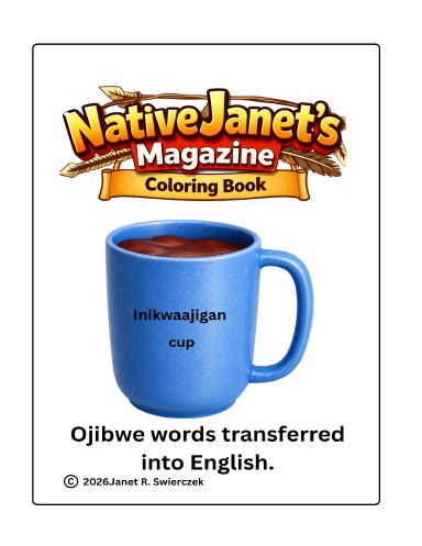 Native Janet's Magazine Coloring Book