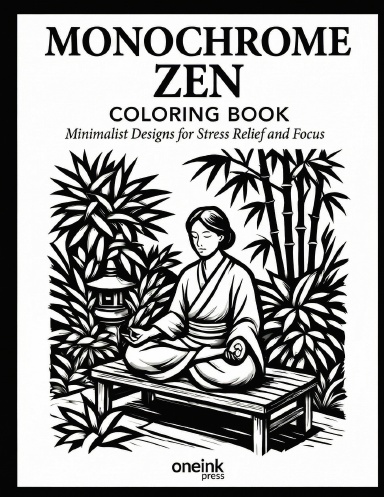 MONOCHROME ZEN  coloring book