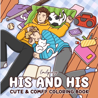 His & His Coloring Book | Spiral-binding