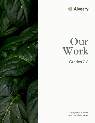 Our Work 24/25: Grades 7-8 (Perfect Bound)