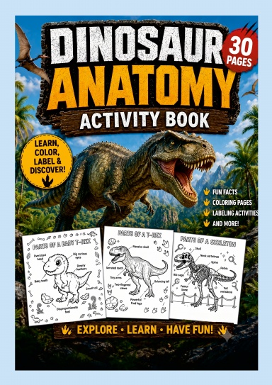 Dinosaur Anatomy Activity Book