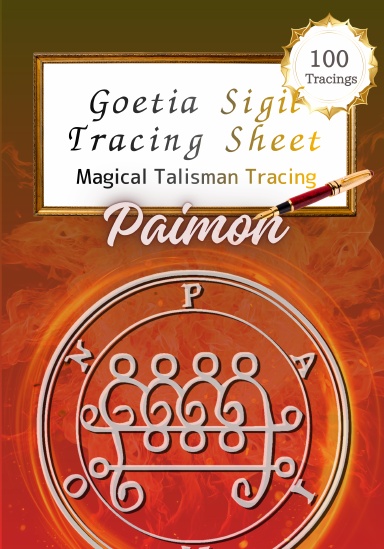 Paimon — Goetia Sigil Tracing Sheet (Trace 100)
