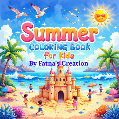 Summer Vacation Coloring Book