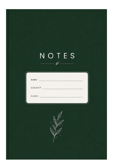 Be Yourself: Minimalist Collection – Hunter Green Notebook
