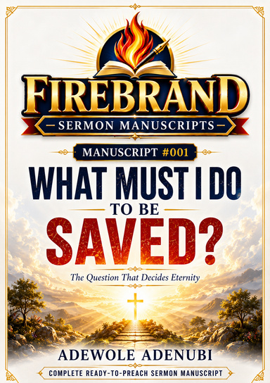 WHAT MUST I DO TO BE SAVED?