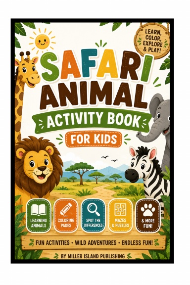 Safari Animal Activity Book for Kids