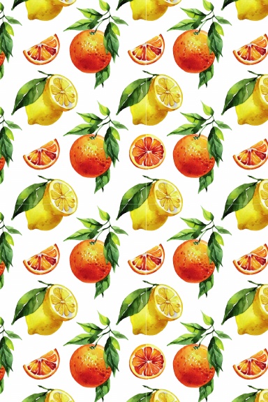 Lemons and Oranges Journal | Spiral Lined Notebook for Writing, Notes & Journaling