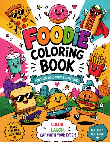 Foodie Coloring Book