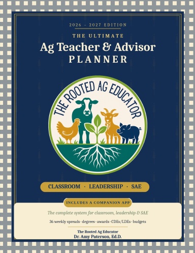 The Ultimate Ag Teacher & FFA Advisor Planner
