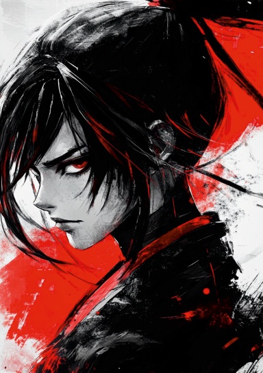 Graph in Style - Graphing Notebook, Manga Red, 200 pages