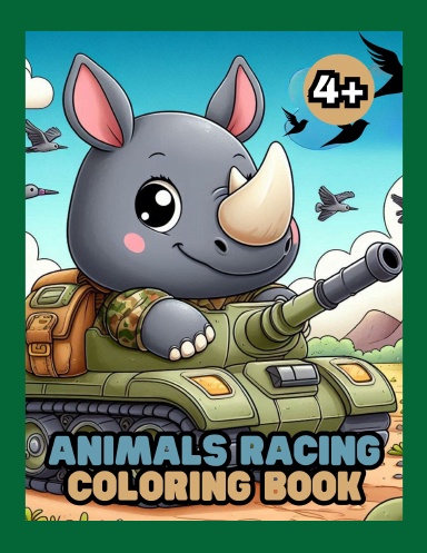Animals Racing Coloring Book