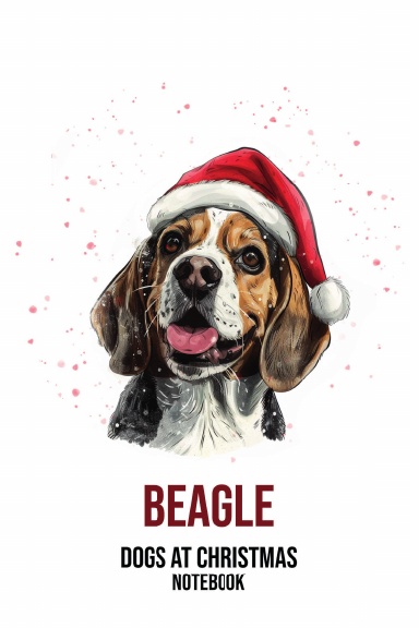 Dogs at Christmas Notebook: Beagle