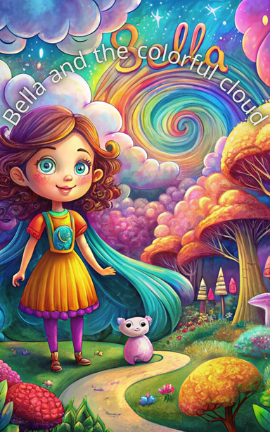 Bella and the colorful cloud