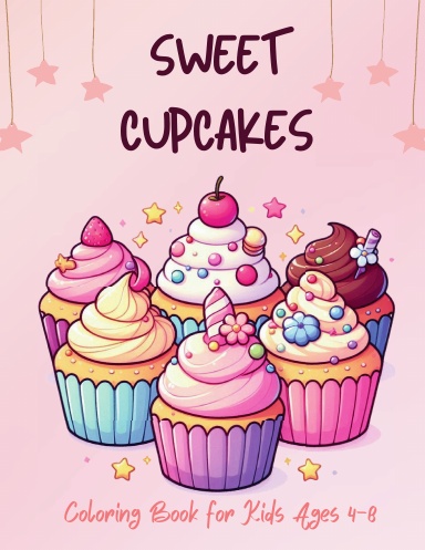 Sweet Cupcakes Coloring Book