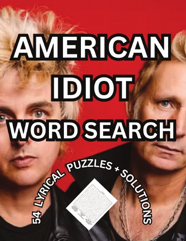 AMERICAN IDIOT WORD SEARCH