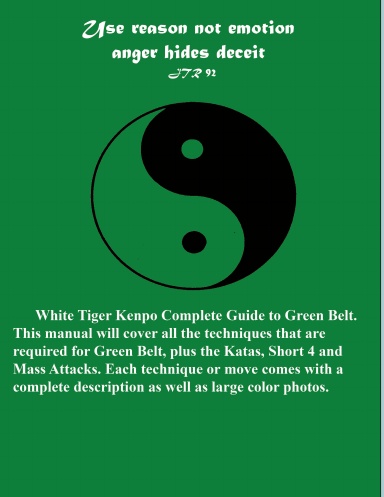 White Tiger Kenpo Complete Guide Green Belt