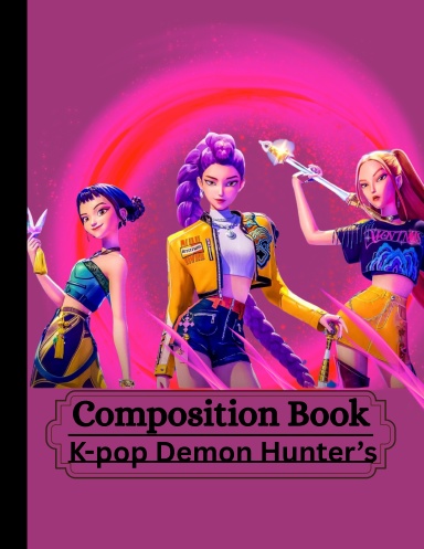 Composition Book K-POP  Demon Hunter's