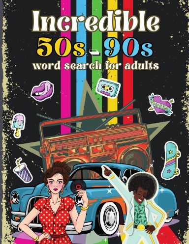Incredible 50s-90s Word Search For Adults
