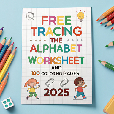 Free Tracing the Alphabet Worksheet Bundle with 100 Printable Coloring ...