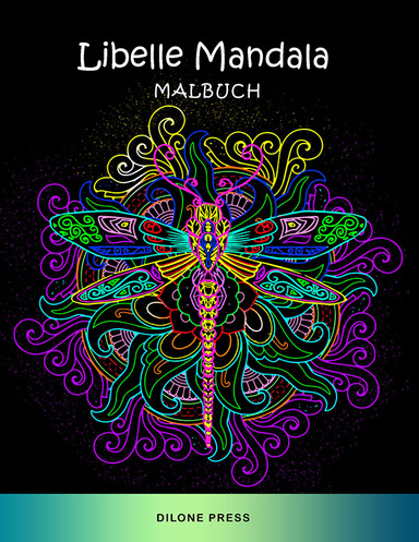 Libelle Mandala Malbuch