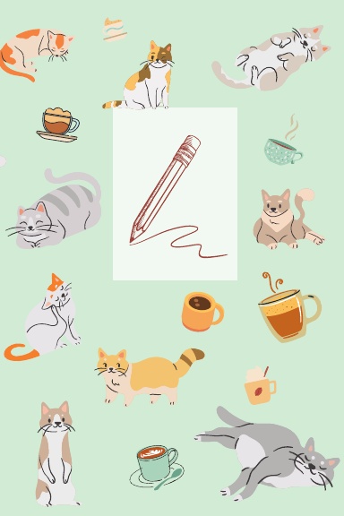 Cats and Coffee Sketchbook (Coil Bound)