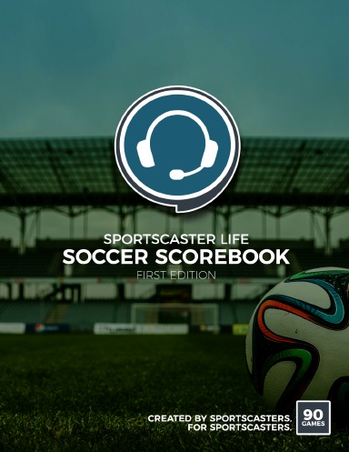 Sportscaster Life Soccer Scorebook (90 Games)
