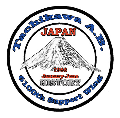 Tachikawa Air Base Japan 6100th Support Wing History 1968 January-June