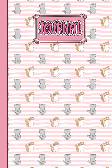 Cat Lover's Journal Notebook vol.4: 120 6x9 colored fun Journal Notebook for people who Love Cats, The Journal pages are filled with cute colorful cats