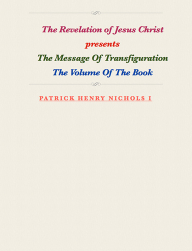 The Message Of Transfiguration