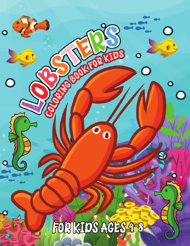 Lobsters Coloring Book For Kids