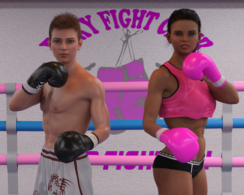 Milena vs Shane. Mixed kickboxing