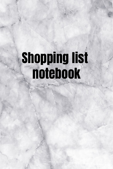 Shopping List Notebook